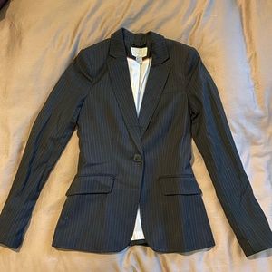 H&M Blazer - Size 2 - Color: Black Pinstripe